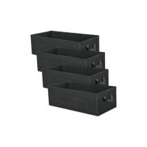 Tigrezy - 4 Stück 8 Gallonen Pflanzbeutel, rechteckig, atmungsaktiv, verdickt, strapazierfähig, Vliesstoff, Wurzelbelüftung, Gartentopfbehälter mit