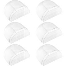 Tigrezy - 6 Pièces Butee de Porte Interieur, Arret de Porte Adhesive, Butoir de Stop Porte Sol, Arrêt de Porte Transparent pour Tous les Sols Durs,