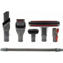 Tigrezy - Brosse Kit Accessoires avec Tuyau pour Dyson V8 V7 V6 V10 SV10 SV11 Aspirateur avec Adaptateur,Total Clean Pi ces pour Dyson V6 DC45 DC35