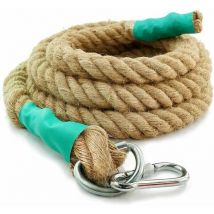 Arnault - Tigrezy Climbing Rope with Carabiner, Power Training Battle Rope - Rope for Muscle Training, Strength Training-30mm3m