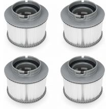 Tigrezy Lafiucy Ersatzfilter für mspa FD2089, Filterkartuschenpumpe für Schwimmbad-Hot-Subs und Spas, 4 Stück
