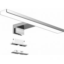 Led Bathroom Mirror Light 5W 230V 500lm,IP44 Waterproof 30cm Clamp Bathroom Light,Neutral White 4000K,No Strobe Lighting,Stainless Steel Anti-fog