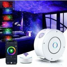 Tigrezy - led Projecteur Étoilé, Intelligent Projecteur Ciel Étoilé Veilleuse Galaxie,Gradation/Contrôle vocal/Connexion WiFi/Minuterie,Chambre