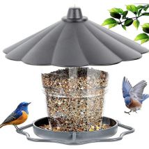 Tigrezy Mangeoire pour Oiseau,extérieur Mangeoire Lanterne Oiseaux, imperméable, Suspendue Convient pour la Cour de la Maison,Jardin, Lampadaire