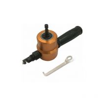 Fuhuida Trading - Tigrezy Metal Nibbler Drill Nibbler Metal Cutter Nibbler Double Head 360° Drill Attachment Tool with Punch