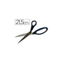 Tijera oficina Q-connect mango caucho 8/' 21'5 cm blister de seguridad