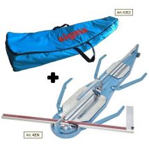 Sigma - Tile cutter 4en cm 125 push engraving + canvas suitcase with wheels 43e2