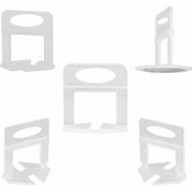 Tile Leveling System, 300 Pcs 1mm Floor and Tile Tool Spacer Clips