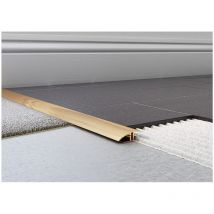 Tileasy - Gold 40mm x 900mm Aluminium Adjustable Floor Transition Carpet to Tile Trim - aftg