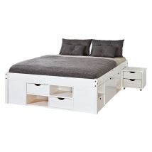 Till Doppelbett 140x200 cm einschl. Lattenroste, weiss.