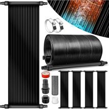 Tillvex - Chauffage Solaire pour Piscine 76 x 600 cm Réchauffeur Solaire écologique Ensemble Complet de Chauffage pour Piscine Tapis solaires