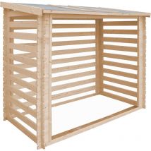 Timbela - Abri à bûches 4,3 m3 – Abri de stockage pour bois de chauffage – abri à vélo/container – M202