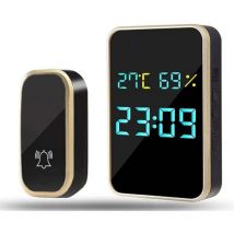 Timbre inalámbrico exterior automático, impermeable y sin pilas.