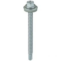 Timco - 5.5 x 70mm Hex Head Self Drilling Light Section tek Screws With 16mm Washer Qty 100