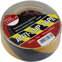 Timco Supplies - Timco AntiSlip Tape Yellow & Black 10m x 50mm (1 Pack)