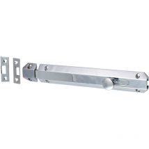 Architectural Flat Section Bolt Polished Chrome - 210 x 35mm - Timco