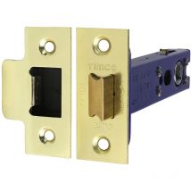 Timco Supplies - Timco Architectural Tubular Latch Electro Brass & Satin Nickel - 103mm (1 Pack)