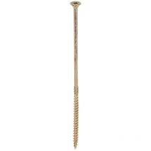 TIMCO C2 Clamp-Fix Multi-Purpose Premium Countersunk Gold Woodscrews - 6.0 x 180