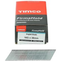 Firmahold - TIMco Angled 16g x 45mm Galvanised Brad Nail No Gas Qty 2000