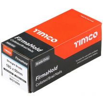 Firmahold - TIMco Straight 18G x 50mm Galvanised Brad Nails Qty 5000