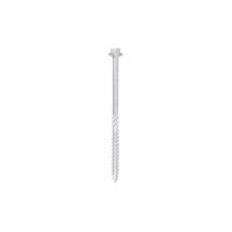 Timco - Heavy Duty Timber Screws Hex Flange Head Exterior Silver - 8.0 x 200 Bag of 10 - 8200INI