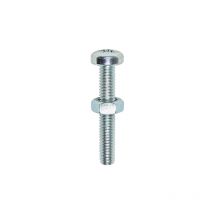 TIMCO Machine Pan Head Screws & Hex Nut Silver - M5 x 30