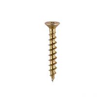 Window Fabrication Screws Countersunk with Ribs ph Single Thread Gimlet Point Yellow - 4.3 x 16 - Timco