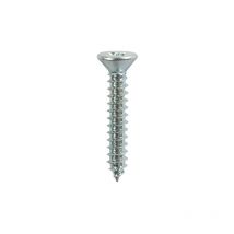 Self-Tapping Countersunk Silver Screws - 8 x 1 - Timco