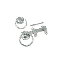 Timco Ring Gate Latch Twisted Hot Dipped Galvanised - 6'