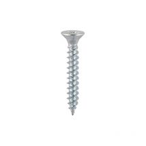 Timco - Twin-Threaded Countersunk Silver Woodscrews - 6 x 5/8
