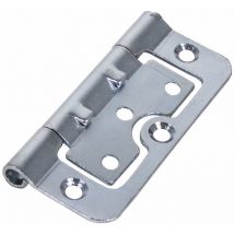 Timco Supplies - Timco Steel 104Z Pattern Radius Corner Loose Pin Hurlinge Hinge - 75 x 52 x 1.5mm (Bright Zinc) (2 Pack)