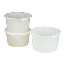 Tina 85l polietileno de alta densidad natural con asas empotradas D.628mm H.385mm CRAEMER