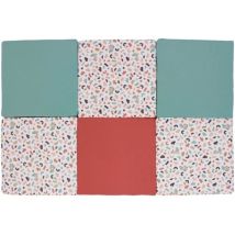 Maxi Spielteppich Malin - Tineo - 5-in-1 Entwicklungs Teppich - 180 X 120 Cm - Geometrisch / Lustige Tiere
