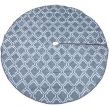 Tinksky Nappe de table avec trou et fermeture éclair pour parapluie, tissu d'extérieur rond, carré, pour patio, été