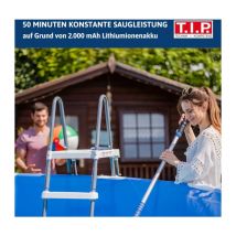 T.i.p. - Batterie pour aspirateur de piscine tip - 2000 télescopique, 5-2, 2000 m, autonomie de 50 min, 24 l/min, avec brosses, sweep 2000, 30445