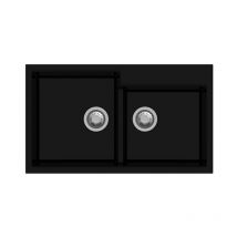 Tip Toe N200 Évier 2 bacs noir