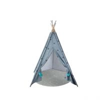 Tipi de plata con su alfombra gris Atmosphera Para niños