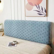 Csparkv - Funda protectora para cabecero de cama de 150 cm (150-160) de color azul, funda para cabecero de cama sólida, funda para cabecero de cama