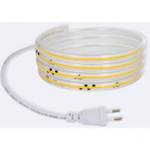 Efectoled - Tira led Regulable 220V cob Autorrectificada 320 LED/m 8W/m 720 lm/m Ancho 12mm Corte 50cm IP65 CRI90 a Medida 2700K Blanco Cálido 2 m