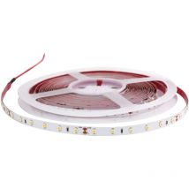 Ecolux - Banda led blanca 24V 60LED/m 4.8W/m 5m - Blanco caliente 3000K