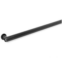 Tirador aluminio modelo rille t 55x38 acabado efecto inox, laton oscuro cepillado, negro cepillado acabado negro cepillad dist. agujero 992mm