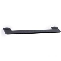 REI - Asa de zamak con acabado negro mate, dimensiones:255x40x10mm y entrepuntos:224mm -