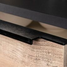 Viefe - tirador embutir linear negro cepillado largo 397 , 0UNIDADES