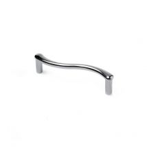 REI - Asa de zamak con acabado cromo brillo, dimensiones:106x16x26mm y entrepuntos:96mm -