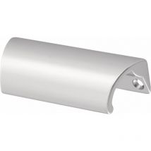 Hermeta - Tirador para mueble aluminio, plateado, anodizado, 78mm