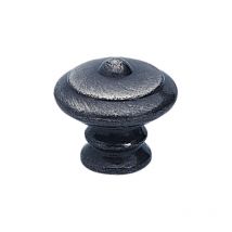 Chrisligne - Pomo para mueble rústico de zamak gris oscuro Al.35 x L.35 x P.31 mm