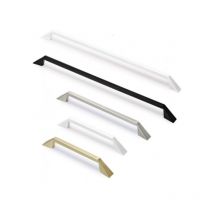 Tirador Right 6841 - Niquel cepillado. 232x8x28mm. Entrepuntos 192mm.