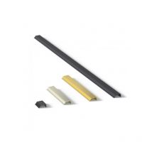 Tirador Slot 6601 - Negro mate anodizado. 50x42x17mm. Entrepuntos 32mm.
