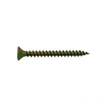 Tirafondo cabeza plana pozi bicromatado 9 uds 5,0 x 40 mm - 24601