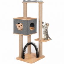 Tiragraffi Albero 1 Cuccia Coperta Casa Rifugio Graffiatoio Pallina Gatti Felini